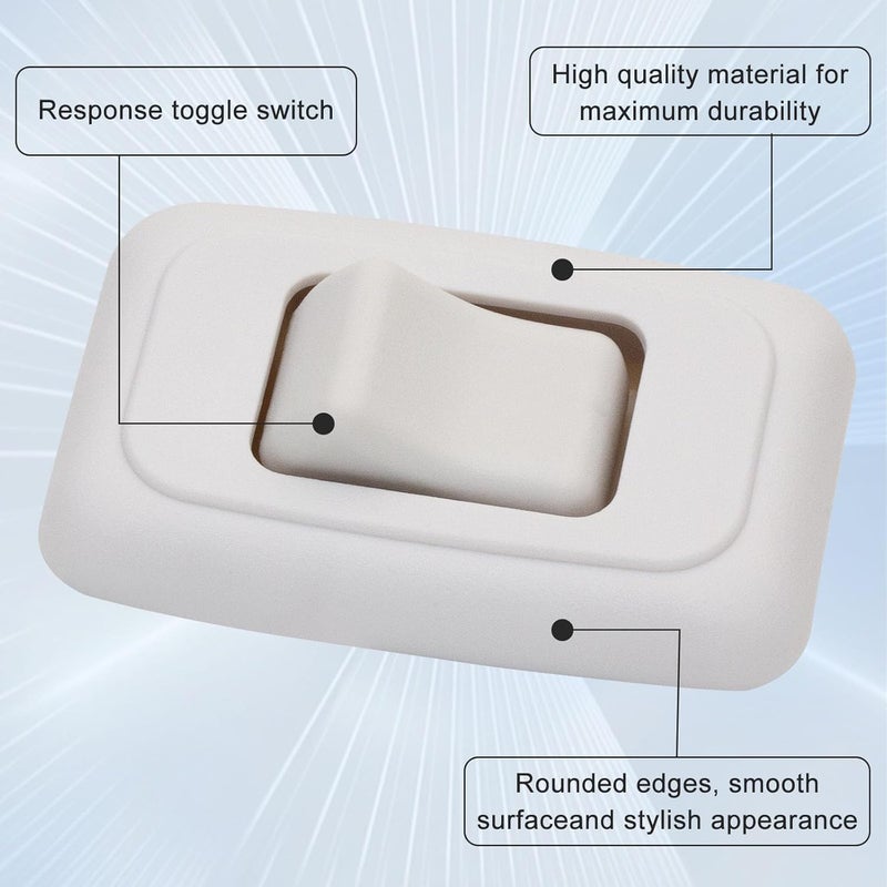 FBULWSEC Single SPST On-Off Switch with Bezel, Technology Components 12V Light Switch for RV, Camper, Trailer - Image 4